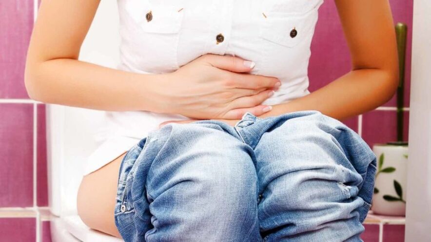 Intestinal disorder in the event of rejection of smoking